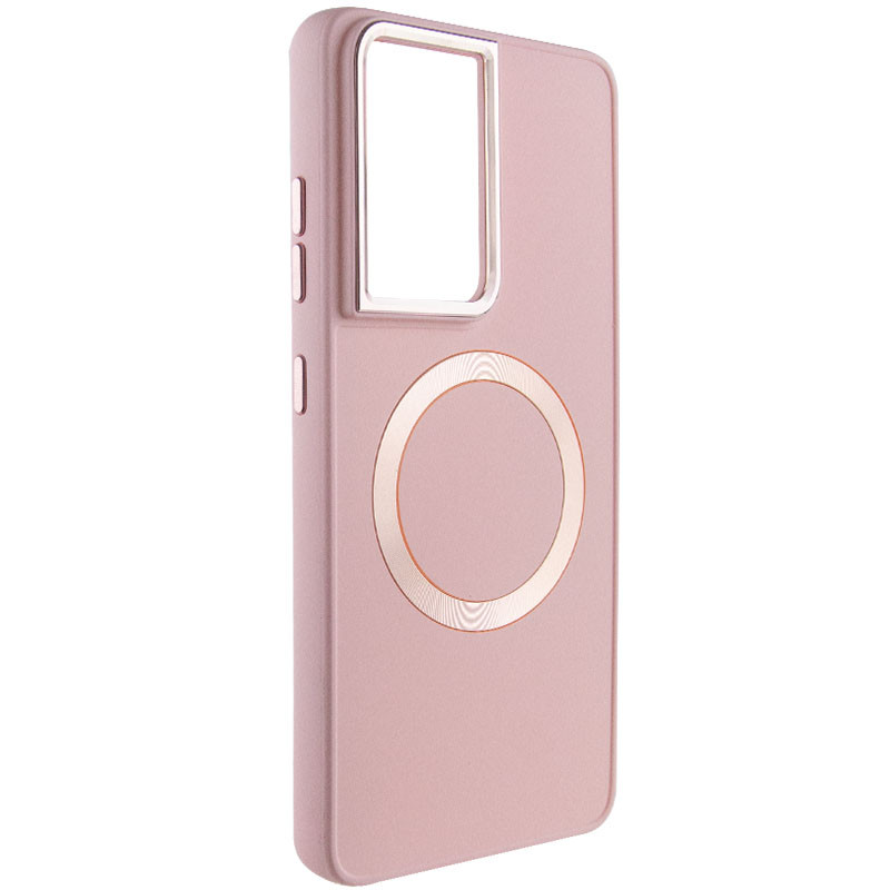 TPU чохол Bonbon Metal Style with Magnetic safe на Samsung Galaxy S23 Ultra (Рожевий / Light Pink)