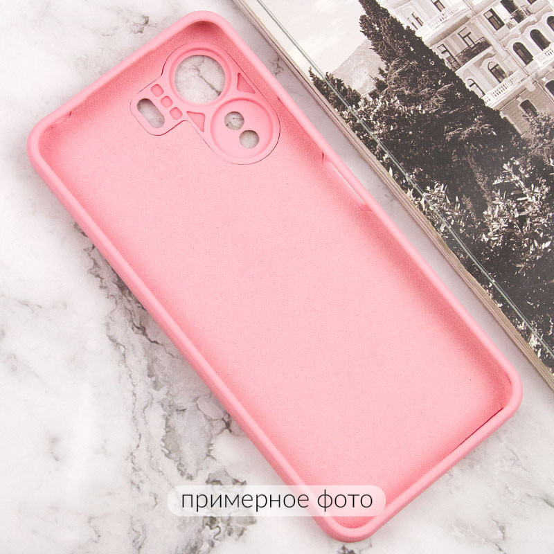 Фото Чохол TPU GETMAN Liquid Silk Full Camera на Xiaomi Redmi 13C / Poco C65 (Рожевий / Pink) в маназині vchehle.ua