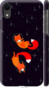 Чехол Лисички в космосе для iPhone XR
