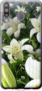 Чехол Белые лилии для Samsung Galaxy M30
