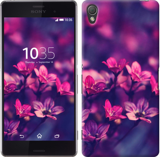 

Чехол Пурпурные цветы для Sony Xperia Z3 Dual 176637