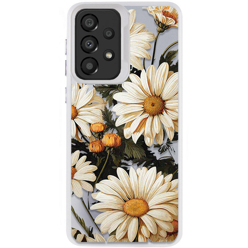 TPU+PC чохол TakiTaki Magic glow на Samsung Galaxy A73 5G (Chamomile / White)