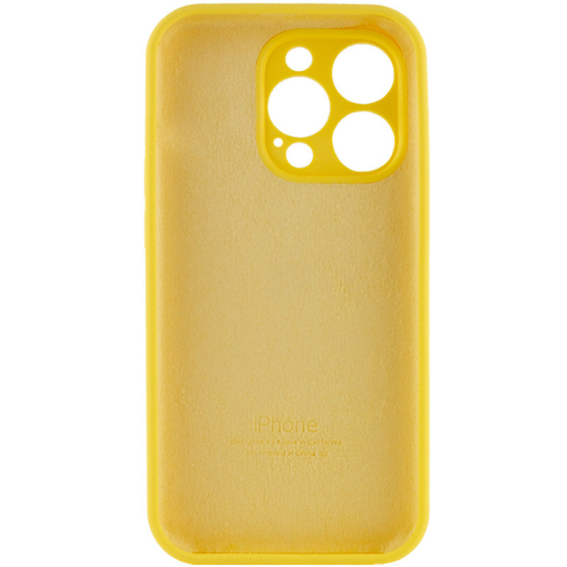 Чохол Silicone Case Full Camera Protective (AA) на Apple iPhone 14 Pro Max (6.7") (Жовтий / Yellow) в магазині vchehle.ua