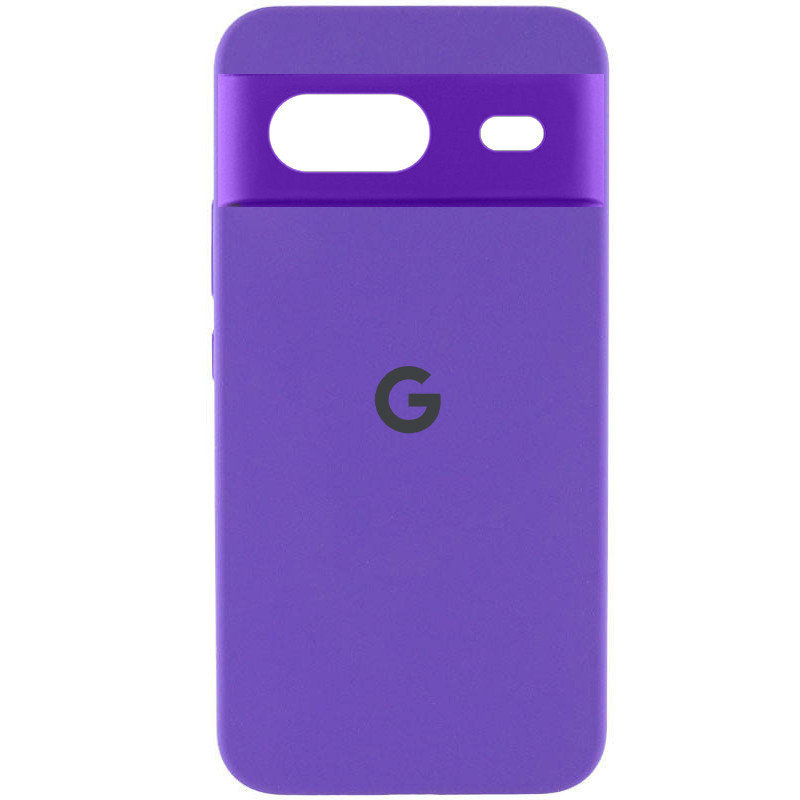 Чохол Silicone Cover Lakshmi Full Camera (AAA) with Logo на Google Pixel 8a (Фіолетовий / Amethyst)