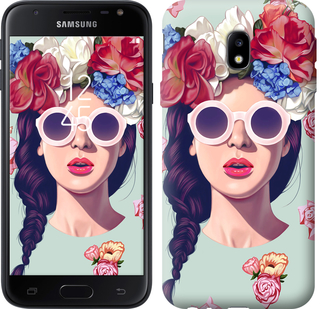 

Чохол Дівчина з квітами на Samsung Galaxy J4 2018 607905