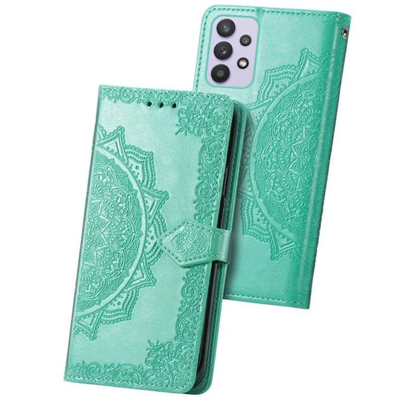 Фото Кожаный чехол-книжка Art Case с визитницей для Samsung Galaxy A33 5G (Бирюзовый) на vchehle.ua