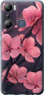 Чохол Пурпурна сакура на Infinix Hot 20i