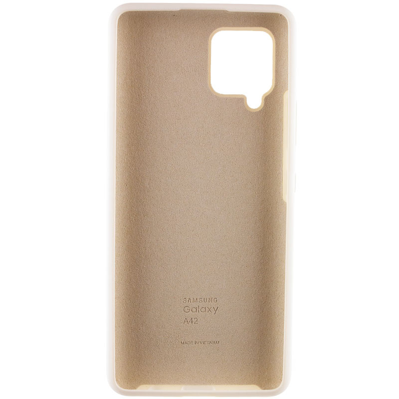 Фото Чохол Silicone Cover Full Protective (AA) на Samsung Galaxy A42 5G (Білий / White) на vchehle.ua