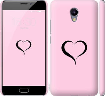 

Чехол Сердце 1 для Meizu M5 Note 899511