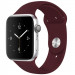 Силіконовий ремінець для Apple Watch Sport Band 42(ser.1-3)/44/45/46/49mm (S/M & M/L) 3pcs (Бордовий / Dark Plum)