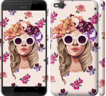 

Чехол Девушка с цветами v2 для HTC One X9 190219
