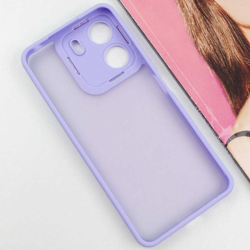 Фото TPU+PC чехол Accent для Xiaomi Redmi 13C / Poco C65 (White / Purple) в магазине vchehle.ua