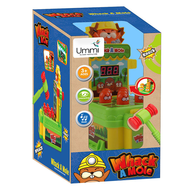 Фото Настольная интерактивная игра Ummi HF-1330A Whack A Mole Electric (Green / Yellow) в магазине vchehle.ua