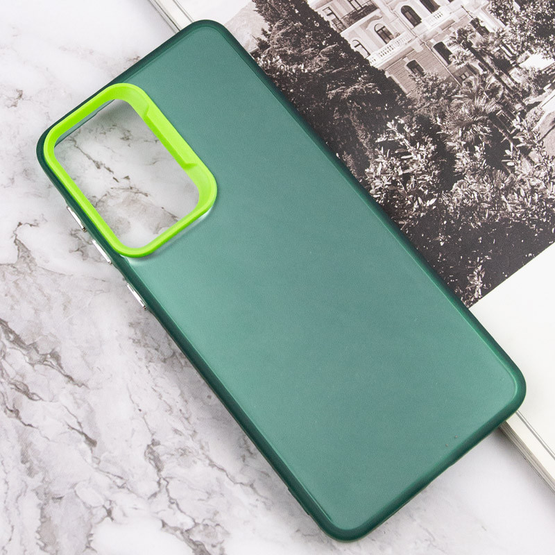 Фото TPU+PC чехол Magic glow with protective edge для Samsung Galaxy A52 4G / A52 5G / A52s (Green) на vchehle.ua