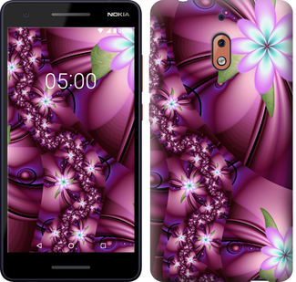 

Чехол Цветочная мозаика для Nokia 2.1 668760