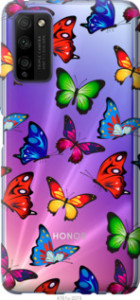 Чехол Красочные мотыльки для Huawei Honor 30 Lite