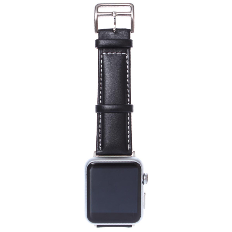 Шкіряний ремінець для Apple Watch Harmer 38/40mm (Чорний)
