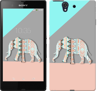 

Чохол Візерунчастий слон на Sony Xperia Z C6602 224713