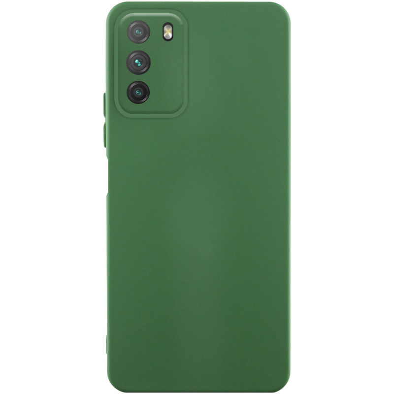 Чехол Silicone Cover Lakshmi Full Camera (AA) для Xiaomi Poco M3 (Зеленый / Dark green)