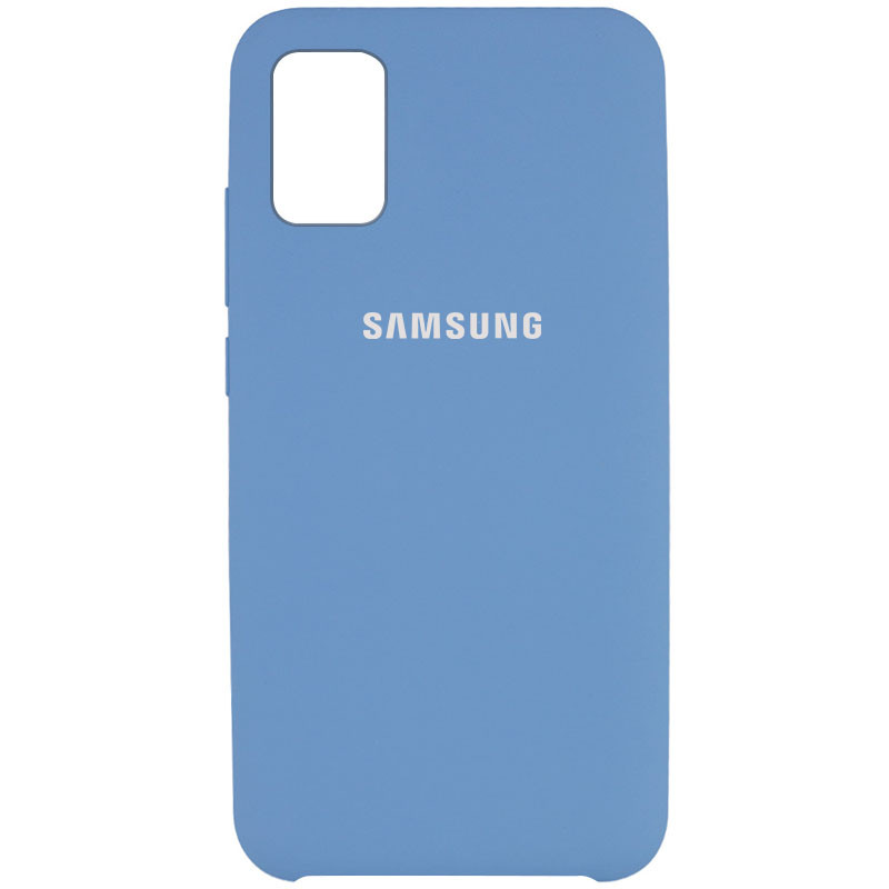 Уценка Чехол Silicone Cover (AAA) для Samsung Galaxy A31 (Эстетический дефект / Синий / Denim Blue)