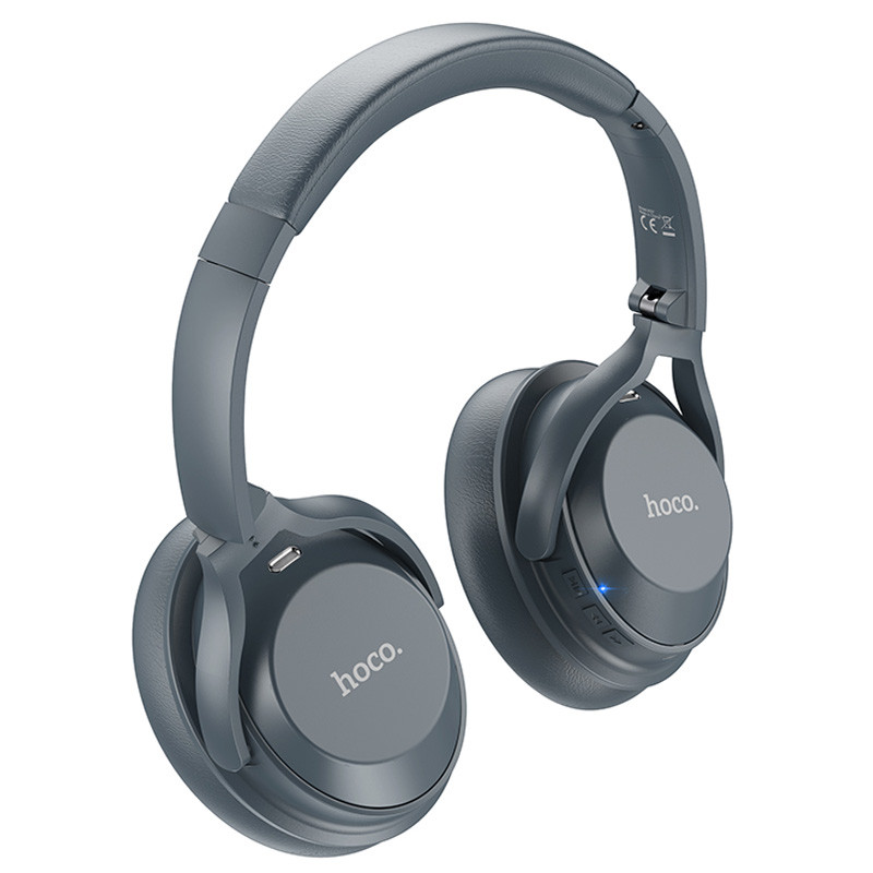 Фото Накладні навушники Hoco W37 Sound Active Noise Reduction (Smoky blue) на vchehle.ua