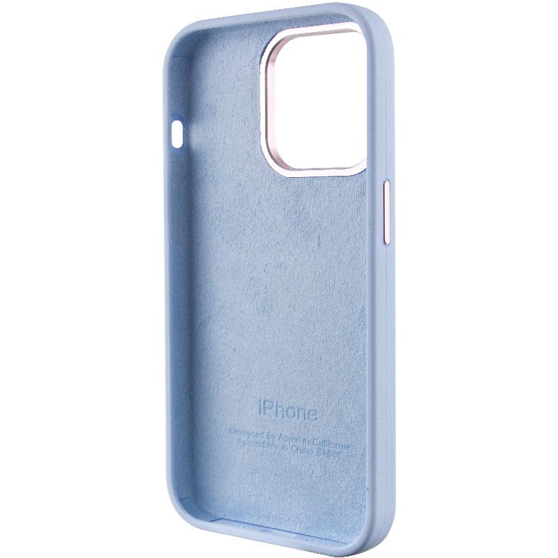 Купити Чохол Silicone Case Metal Buttons (AA) на Apple iPhone 13 Pro Max (6.7") (Блакитний / Cloud Blue) на vchehle.ua