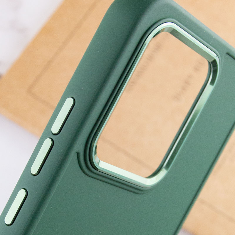 TPU чохол Bonbon Metal Style на Xiaomi Redmi Note 13 Pro 4G / Poco M6 Pro 4G (Зелений / Pine green) в магазині vchehle.ua