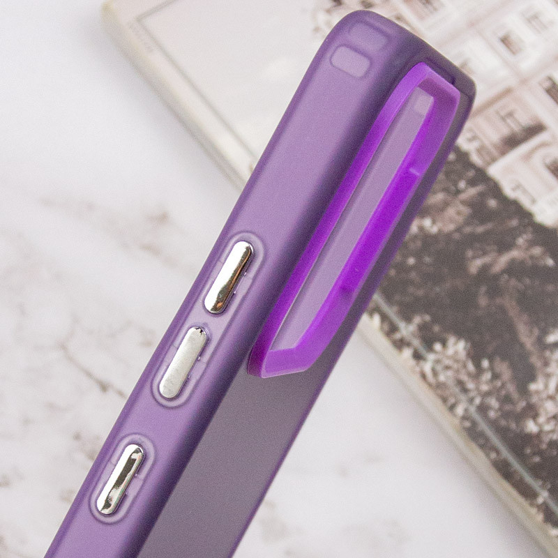 Купити TPU+PC чохол Magic glow with protective edge на Xiaomi Redmi 12C (Purple) на vchehle.ua