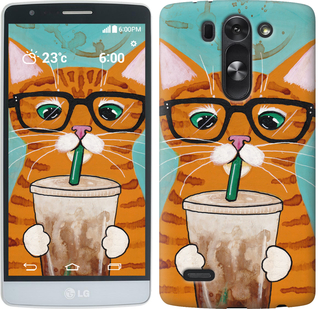 

Чохол Зеленоокий кіт в окулярах на LG G3s D724 625270