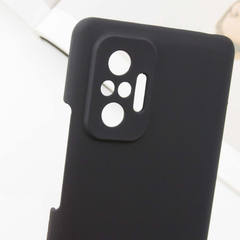 Чехол Silicone Cover Lakshmi Full Camera (AAA) для Xiaomi Redmi Note 10 Pro / 10 Pro Max (Черный / Black) в магазине vchehle.ua