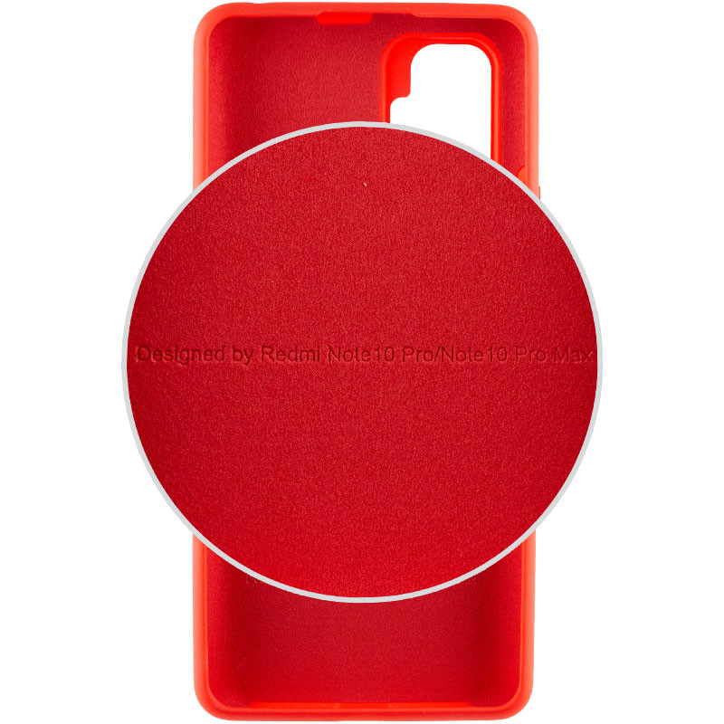 Фото Чохол Silicone Cover Full Protective (AA) на Xiaomi Redmi Note 10 Pro / 10 Pro Max (Червоний / Red) в маназині vchehle.ua