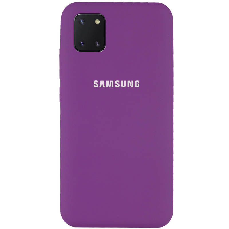 

Чохол Silicone Cover Full Protective (AA) на Samsung Galaxy Note 10 Lite (A81) (Фіолетовий / Grape) 902050