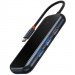 Фото Перехідник Baseus Hub AcmeJoy 5-Port Type-C (HDMI*1+USB3.0*2+USB2.0*1+Type-C PD&Data*1) (WKJZ) (Dark Gray) в маназині vchehle.ua