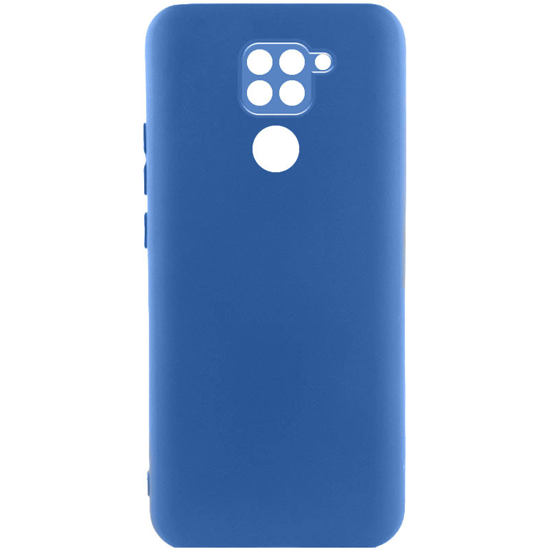 Чохол Silicone Cover Lakshmi Full Camera (A) на Xiaomi Redmi Note 9 / Redmi 10X (Синій / Navy Blue)