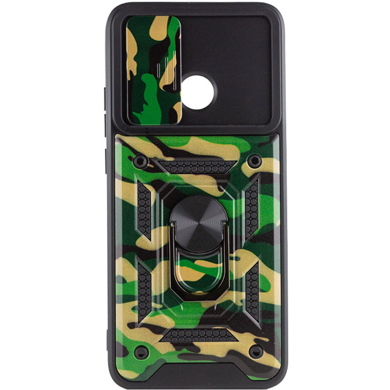 Фото Ударопрочный чехол Camshield Serge Ring Camo для Xiaomi Redmi 9C / 10A (Зеленый / Army Green) на vchehle.ua