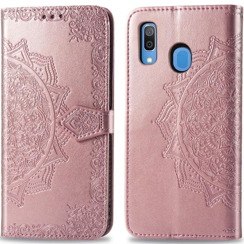 Купити Шкіряний чохол (книжка) Art Case з візитницею на Samsung Galaxy A20 / A30 (Рожевий) на vchehle.ua