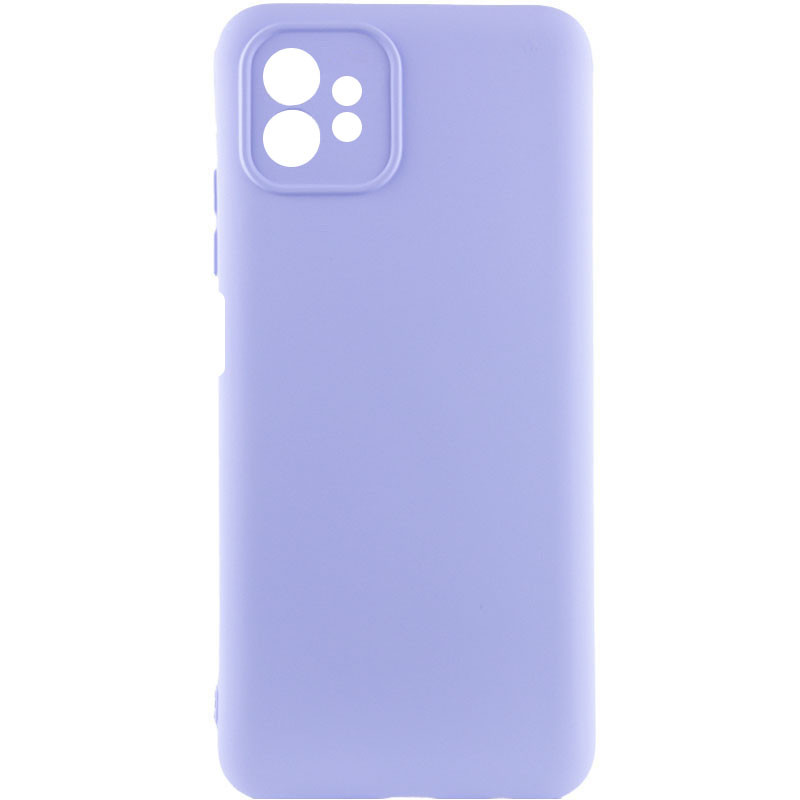 Чохол Silicone Cover Lakshmi Full Camera (AA) на Motorola Moto G32 (Бузковий / Dasheen)