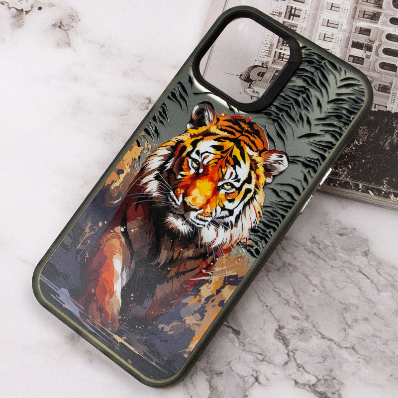 Фото TPU+PC чохол TakiTaki Magic glow на Samsung Galaxy S21 Ultra (Tiger / Black) в маназині vchehle.ua