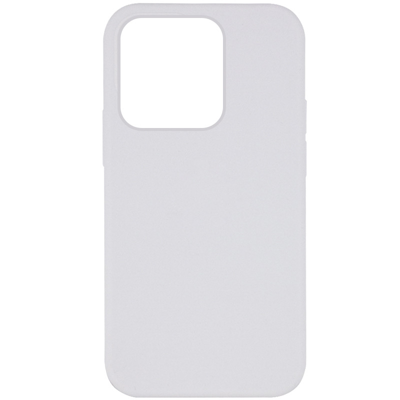 Чехол Silicone Case Full Protective (AA) NO LOGO для Apple iPhone 14 Pro Max (6.7") (Белый / White)