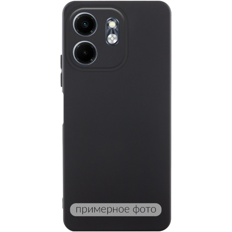 Чехол TPU GETMAN Liquid Silk Full Camera для Motorola Moto G05 / E15 4G (Черный / Black)
