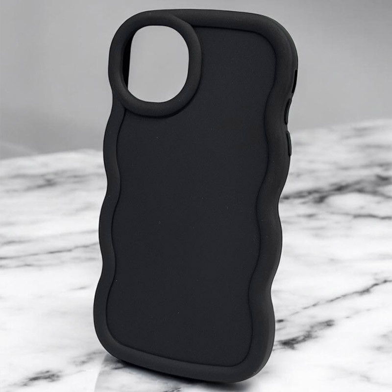 Фото Чехол TPU Ripple для Apple iPhone 13 / 14 (6.1") (Black) на vchehle.ua