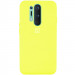 Чохол Silicone Cover Full Protective (AA) на OnePlus 8 Pro (Жовтий / Flash)