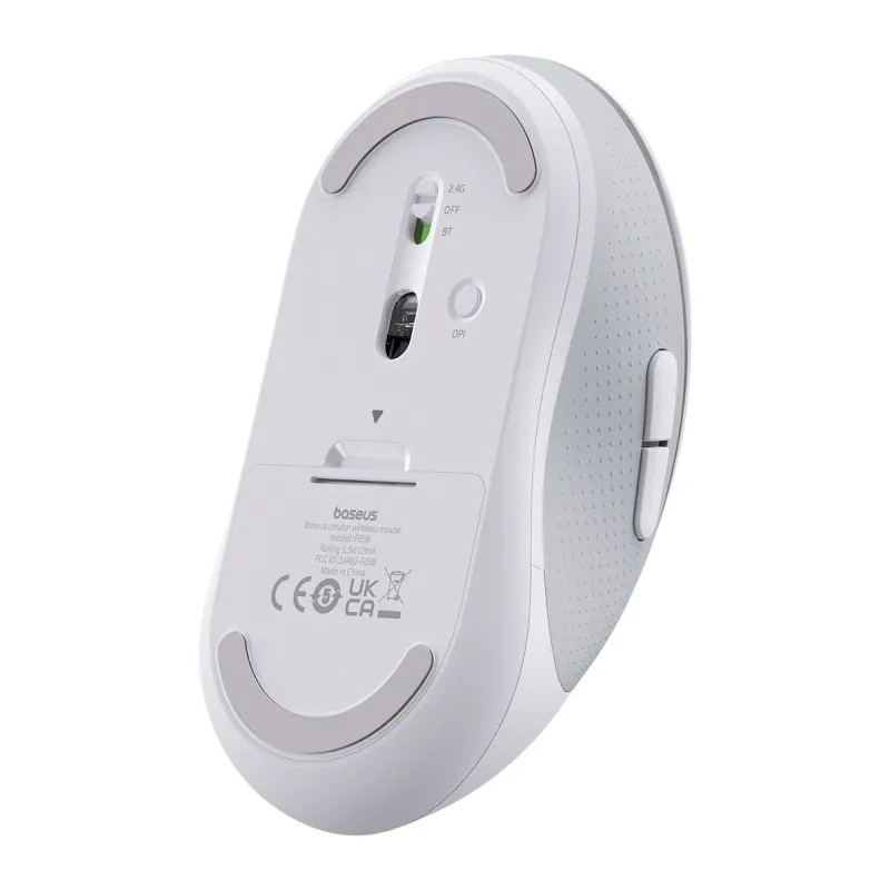 Купить Мышь беспроводная Baseus F02 Ergonomic (without Battery) (B01055505) (Moon White) на vchehle.ua