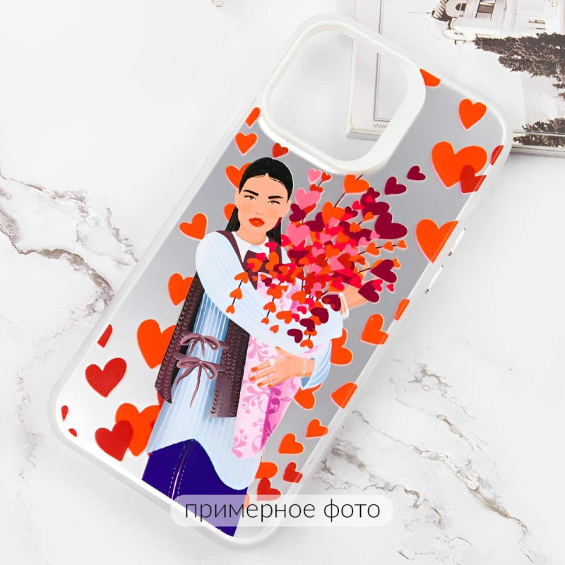 Фото TPU+PC чехол TakiTaki Love magic glow для Samsung Galaxy S23+ (Girl in love / White) в магазине vchehle.ua