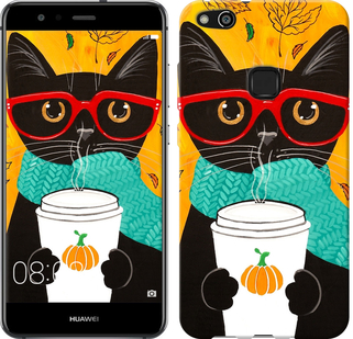 

Чохол Осінній кіт на Huawei P10 Lite 639825