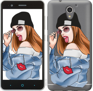 

Чехол Девушка v3 для ZTE A510 843352