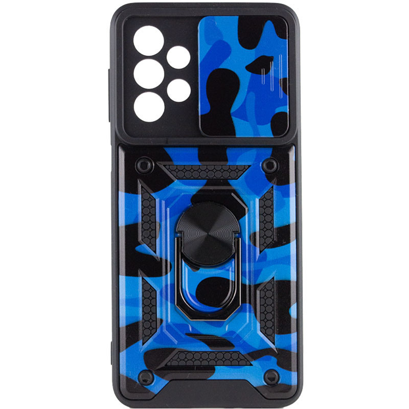 Фото Ударостійкий чохол Camshield Serge Ring Camo на Samsung Galaxy A23 4G (Синій / Army Blue) на vchehle.ua