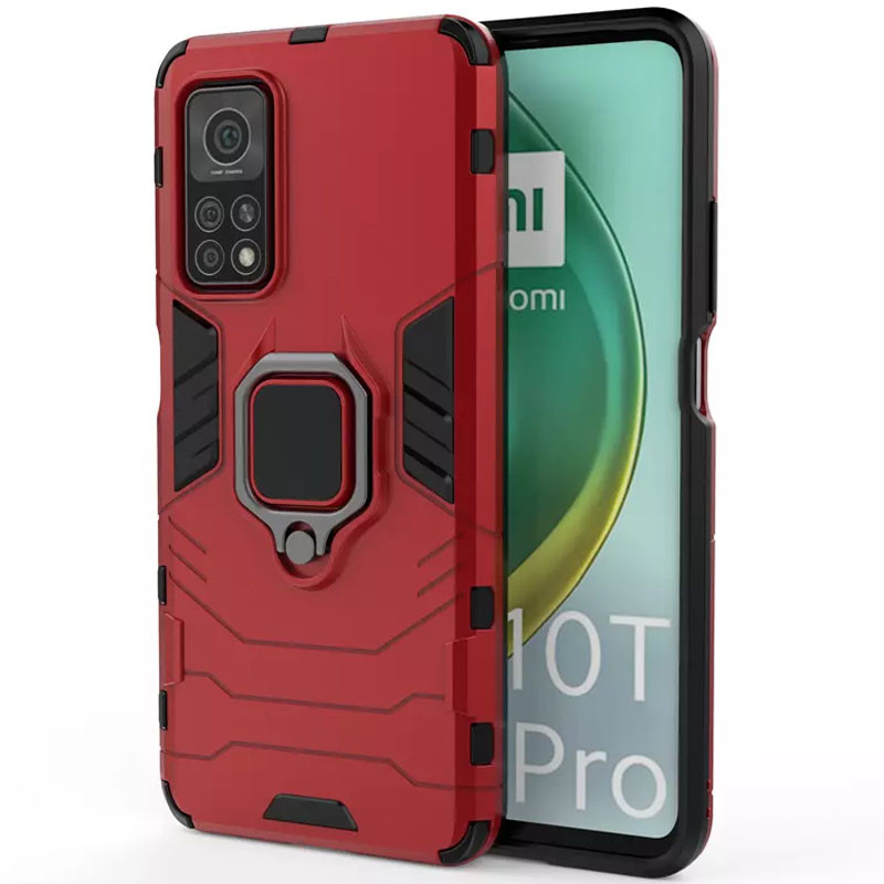 

Ударостійкий чохол Transformer Ring for Magnet для Xiaomi Mi 10T Pro (Червоний / Dante Red) 1082670