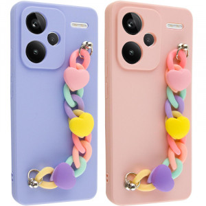 Чехол Chained Heart c подвесной цепочкой для Xiaomi Redmi Note 13 Pro+