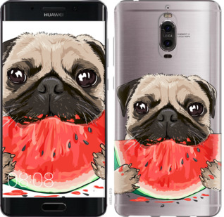 

Чехол Мопс и арбуз для Huawei Mate 9 Pro 843876